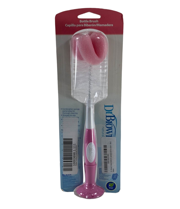 secondhand Dr. Brown's Natural Flow Bottle Brush, Pink