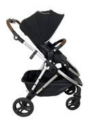 secondhand Mockingbird Single Stroller, 2023, Black, Watercolor Drops, Silver With Penny Leather