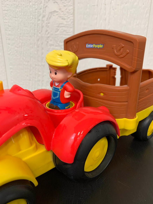 secondhand Fisher Price Little People Tow ‘n Pull Tractor