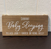 used Baby Sleeping Sign