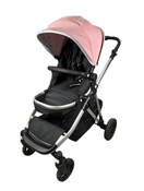 used Mockingbird Single to Double Stroller, 2023, Silver with Black Leather, Watercolor Drops, Bloom