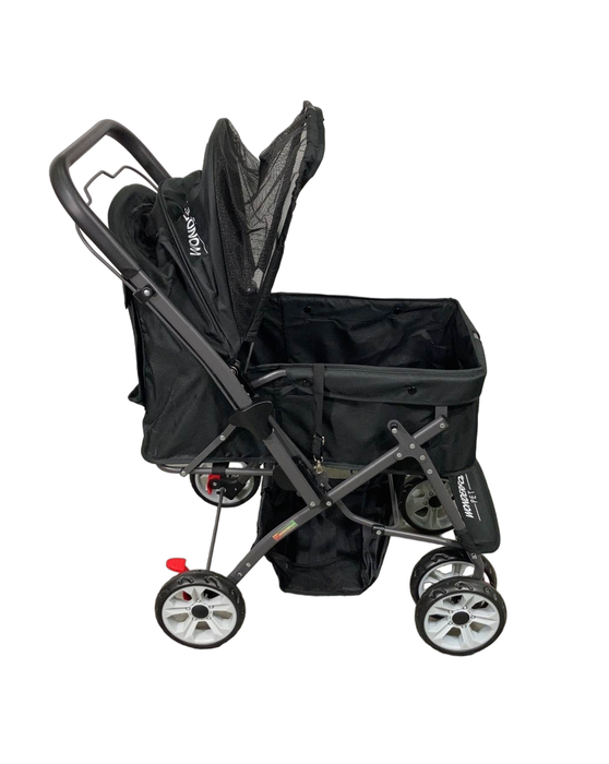 secondhand Wonderfold Pet Stroller, Jet Black