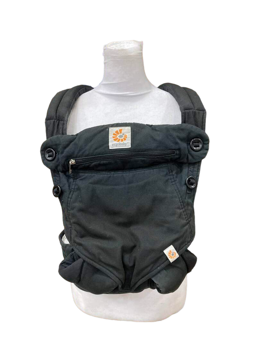 used Ergobaby Four Position 360 Baby Carrier, Pure Black