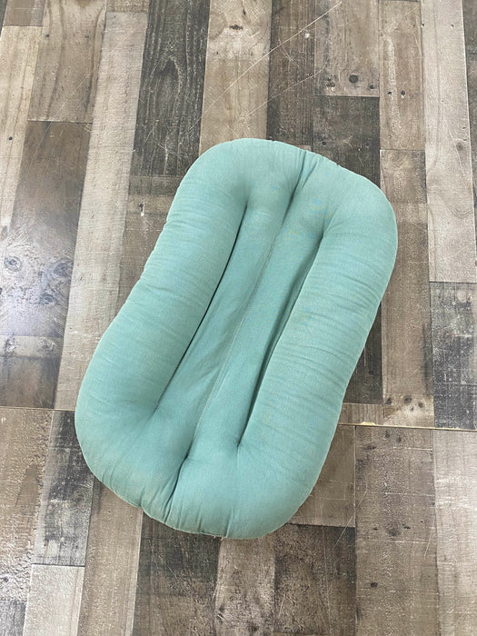 used Snuggle Me Organic Sensory Infant Lounger, green