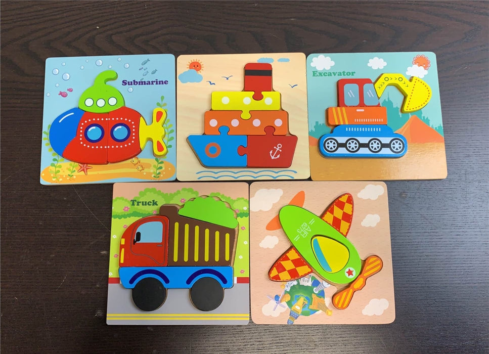 used BUNDLE Wooden Puzzles