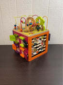 used B. toys Zany Zoo Wooden Activity Cube