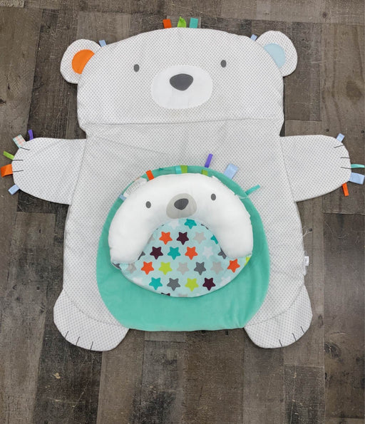 used Bright Starts Tummy Time Prop & Play Mat, Polar Bear