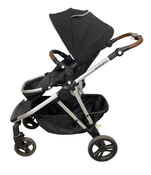 secondhand Mockingbird Single to Double Stroller, 2022, Silver with Penny Leather, Watercolor Drops, Black