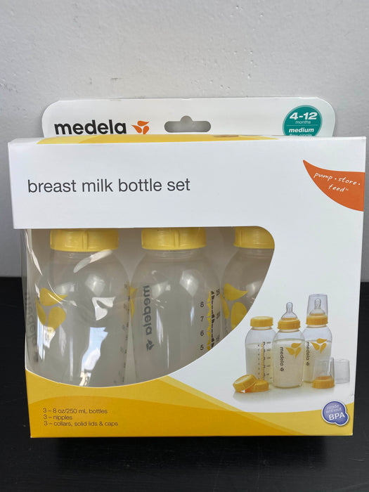 used Medela Breastmilk Bottle Set