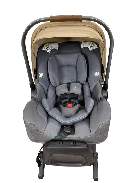 used Nuna PIPA rx Infant Car Seat with RELX Base, 2022, camel