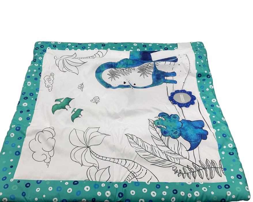 secondhand JumpOff Jo Infant Activity Gym Playmat, Tiny Blue Dino