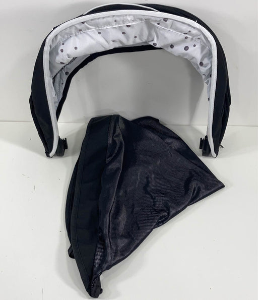 used Mockingbird Extendable Canopy with Sunshade, Black, Watercolor Drops