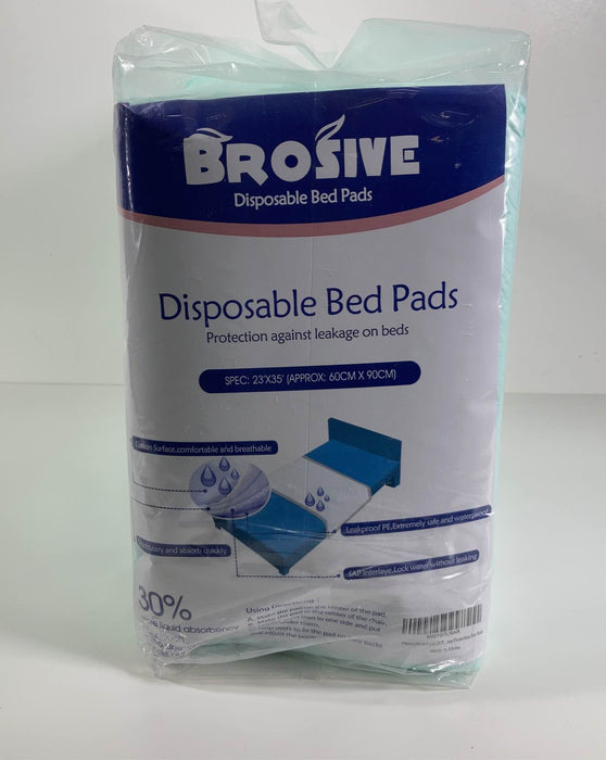 used Brosive Disposable Bed Pads, 30 Count