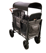 used Wonderfold W2 Luxe Multifunctional Double Stroller Wagon, 2021, Charcoal Gray