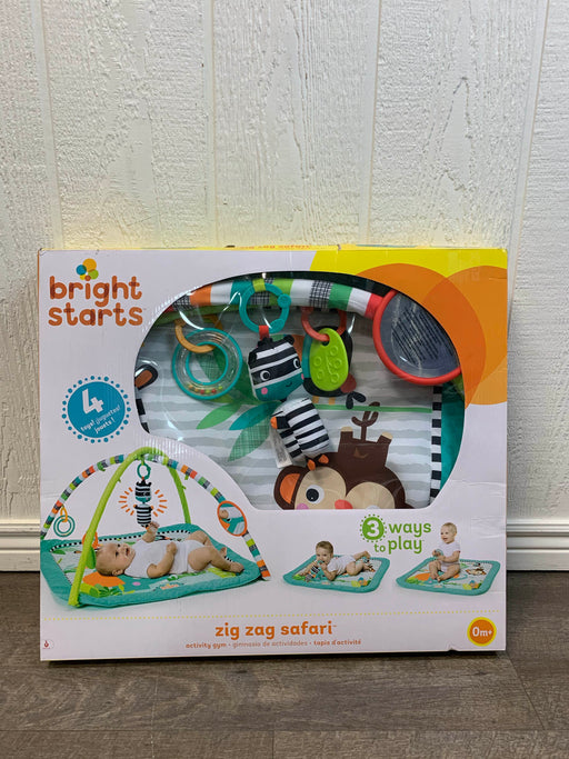 used Bright Starts Activity Gym, zig zag safari