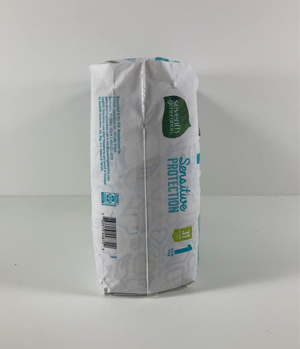 secondhand Seventh Generation Sensitive Protection Diapers, Size 1, 31 Count