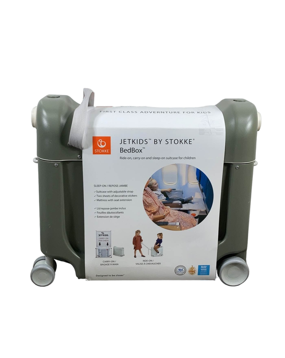 used Stokke JetKids BedBox, Dusty Olive