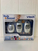 used VTech Safe Digital Audio Baby Monitor With 2 Parent Units, DM223-2