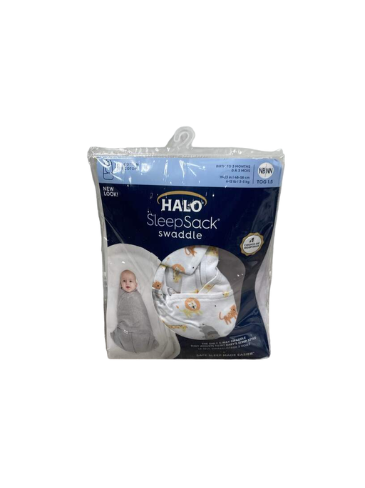 used Halo SleepSack Swaddle, Newborn, Jungle