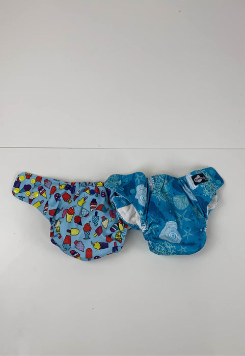 used BUNDLE Funky Fluff LUX One Size Pocket Diapers