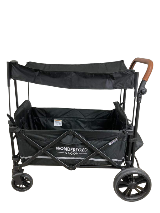 secondhand Wonderfold X2 Push + Pull Double Stroller Wagon, Stealth Black, 2022