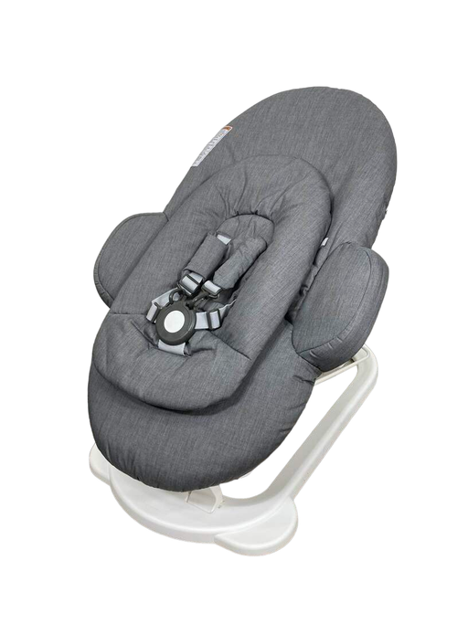 used Stokke Steps Bouncer, Deep Grey White Chassis