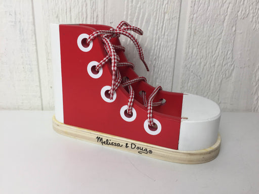 used Melissa & Doug Deluxe Wood Lacing Sneaker