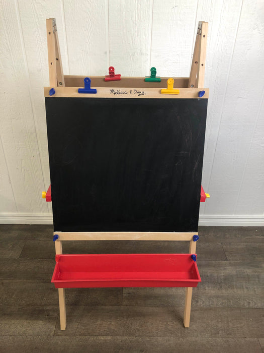 used Melissa & Doug Deluxe Standing Wooden Art Easel