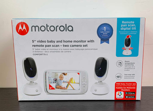 used Motorola 5" Video Baby Monitor with 2 Camera Powered by Hubble