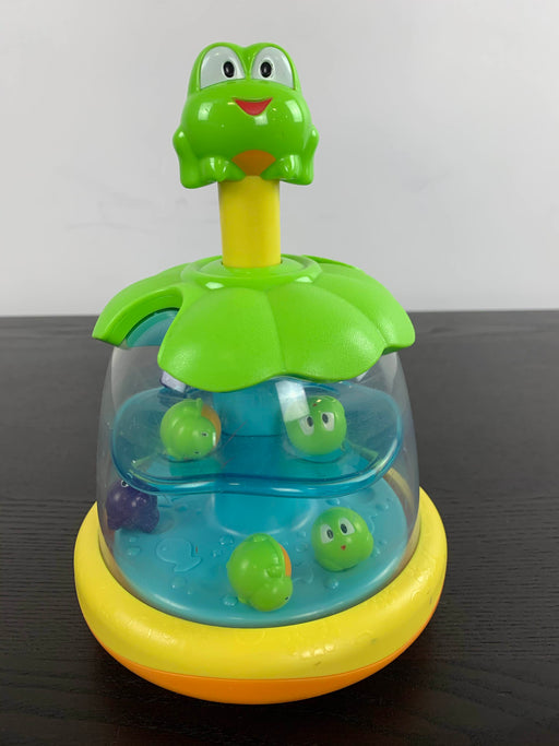 secondhand Bright Starts Press n Spin Frog Lilly Pad