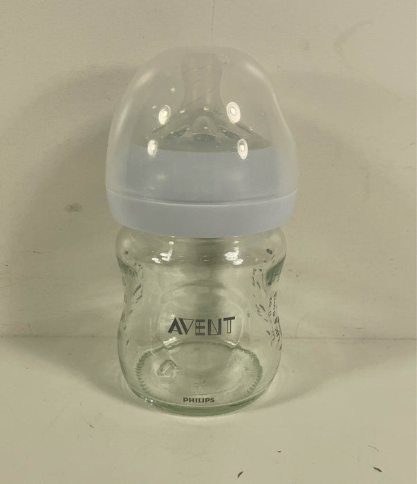 secondhand Philips Avent Natural Glass Baby Bottles, 4oz