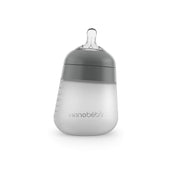 used Nanobébé Flexy Silicone Baby Bottle, 5oz, Grey