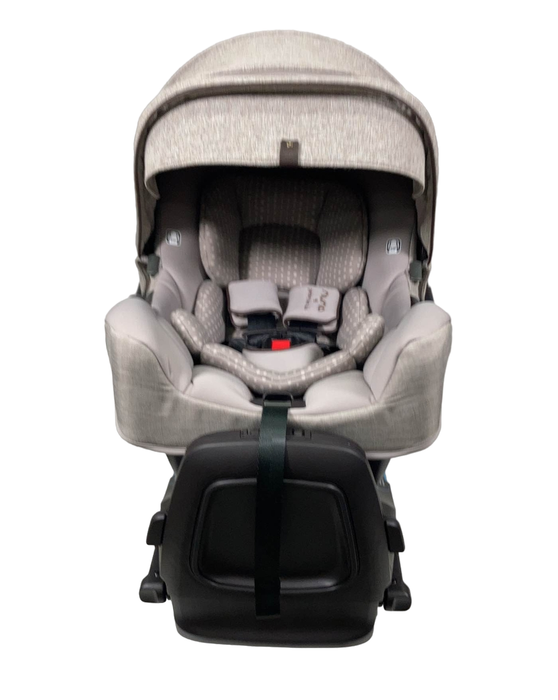 secondhand Nuna PIPA rx Infant Car Seat with RELX Base, 2023, Droplet Dot