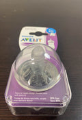 secondhand Philips Avent Natural Baby Bottle Nipples, 2-Pack, Medium 3m+