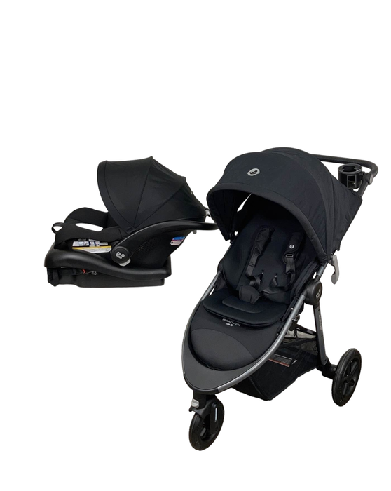 secondhand Maxi-Cosi Gia XP 3-Wheel Travel System with Mico Luxe Car Seat, Midnight Black, 2023