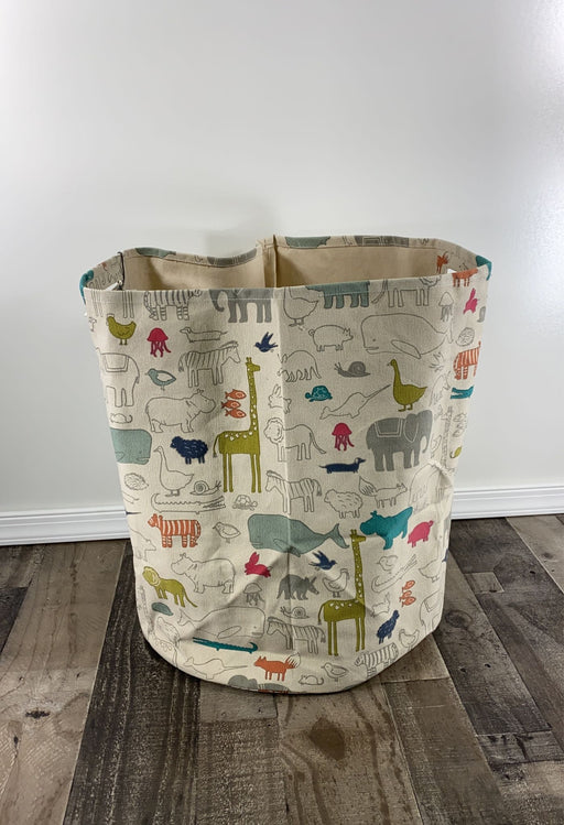 used Pehr Designs Canvas Hamper, Noah's Ark