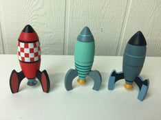 secondhand Tender Leaf Toys Wooden Rocket Construction Toy Set