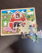 secondhand Melissa & Doug 24-Piece Wooden Jigsaw Puzzle