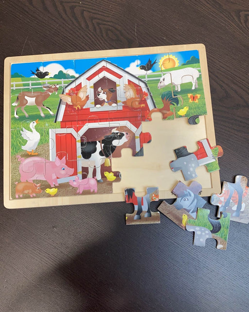 secondhand Melissa & Doug 24-Piece Wooden Jigsaw Puzzle