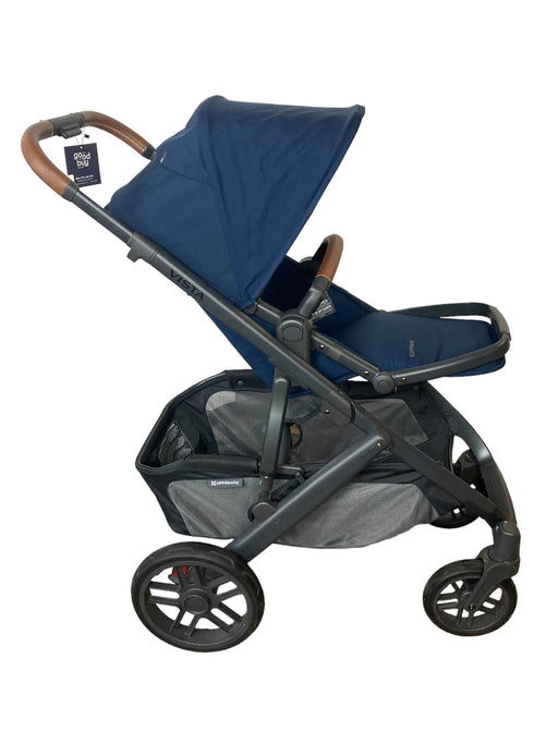 secondhand UPPAbaby VISTA V2 Stroller, Bassinet and Frame Only, Gregory (Blue Melange), 2021