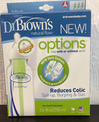 used Dr. Brown's Options Narrow Bottles, 3 Pack