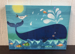 used Oopsy Daisy Canvas Wall Decor, Whale Pals