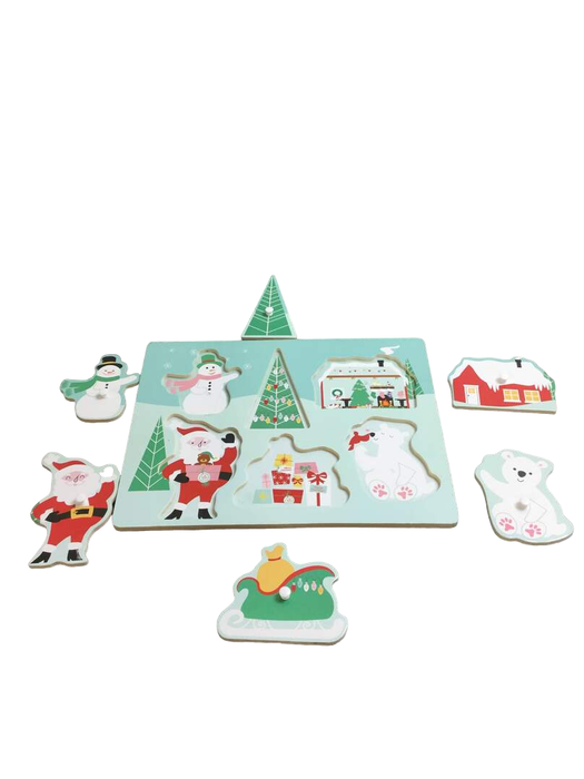 secondhand Horizon Group USA Wooden Christmas Puzzle