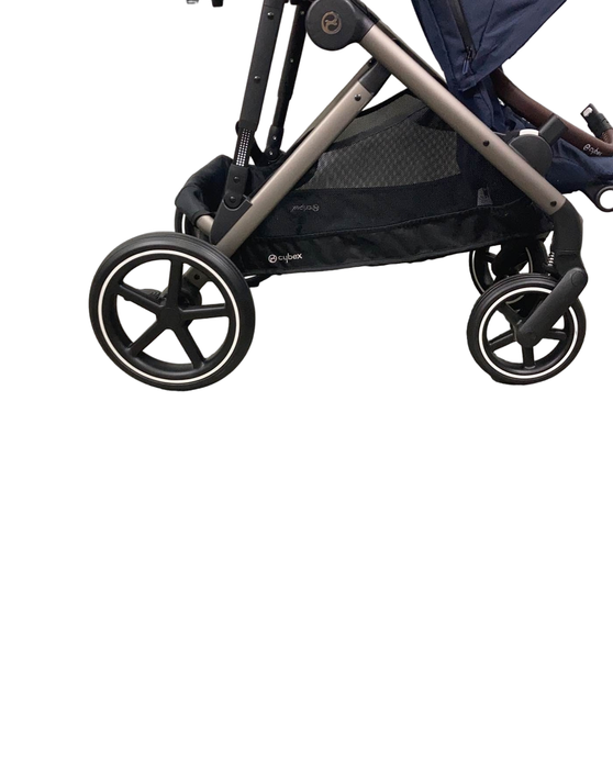 used Cybex Gazelle S Modular Stroller, 2022, Taupe Frame, Navy Blue