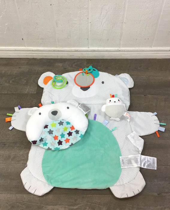 used Bright Starts Tummy Time Prop & Play Mat, Polar Bear