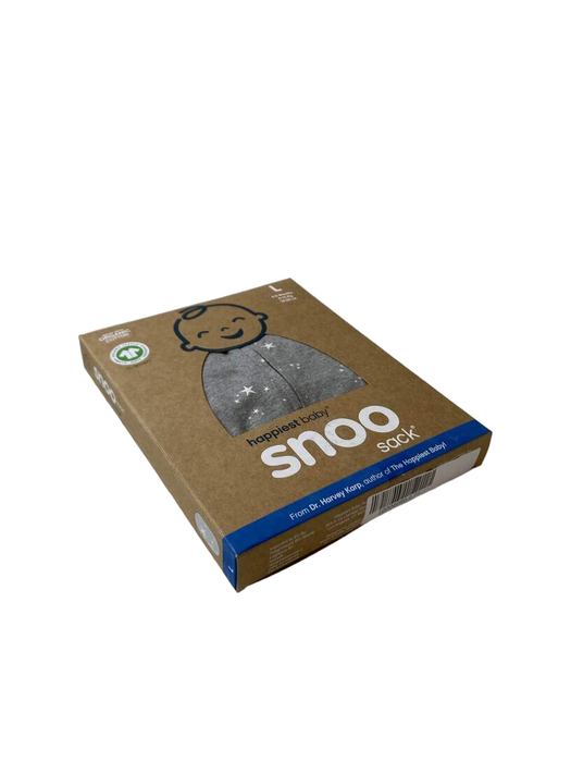 secondhand Happiest Baby SNOO Sack, Large (18-25 lbs), Graphite Stars