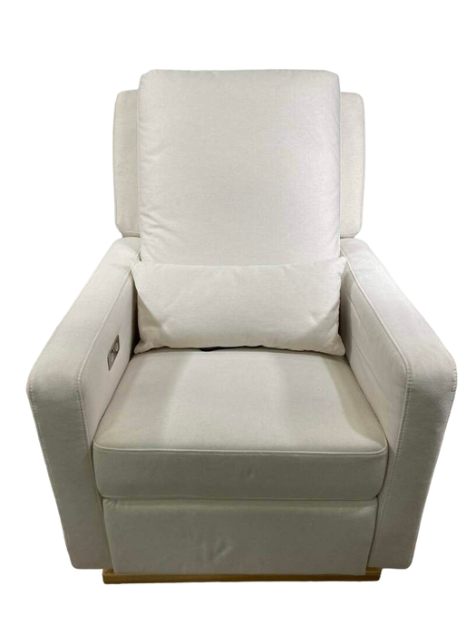 used Babyletto Sigi Electronic Recliner And Glider, Performance Cream Eco-Weave