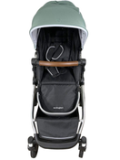 secondhand Mockingbird Single to Double Stroller, 2022, Silver with Penny Leather, Sage, Watercolor Drops