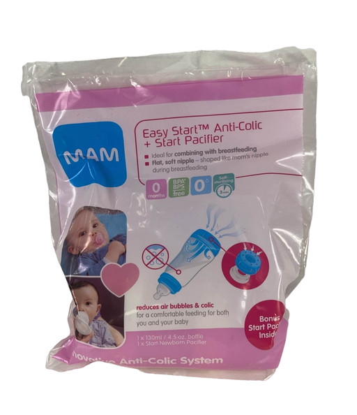 used MAM Newborn Easy Start Anti-Colic Bottle With Pacifier Set