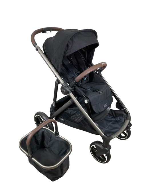 used Cybex Gazelle S Modular Stroller, Taupe Frame, Moon Black, 2023